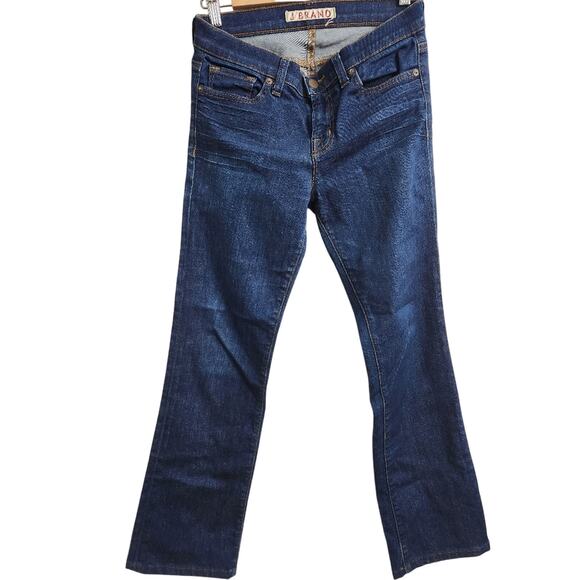 J Brand Mid Rise Straight Leg Jeans Size 26 Dark Wash Denim Made in USA - Picture 1 of 9